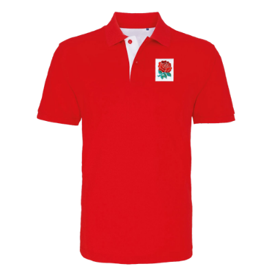 Rugby Vintage - Engeland Rugby Polo - Rood