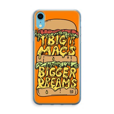 Big Macs Bigger Dreams: iPhone XR Transparant Hoesje