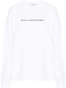 Stella McCartney sweat en coton à logo imprimé - Blanc