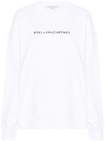 Stella McCartney sweat en coton à logo imprimé - Blanc