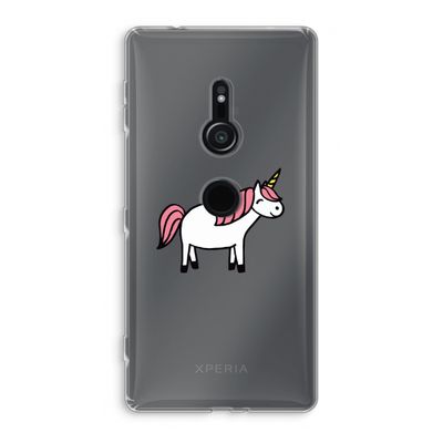 Eenhoorn: Sony Xperia XZ2 Transparant Hoesje