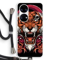 Tiger and Rattlesnakes: Huawei P50 Transparant Hoesje met koord