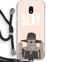 Slay All Day: Samsung Galaxy J3 (2017) Transparant Hoesje met koord