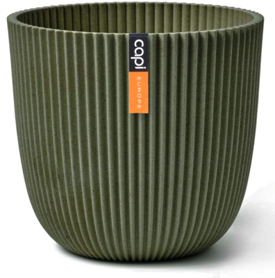 Pot bol groove 21x20 cm grass green - Capi europe
