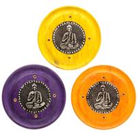 Mangohout Boeddha Rond Wierookhouder