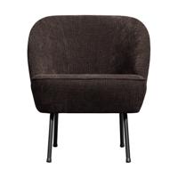 BePureHome Vogue fauteuil chenille donkerbruin