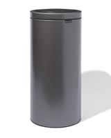 HEMA Brabantia Touch Bin Flat Top Prullenbak 30L Platinum - Grijs Metallic (grijs metallic) - thumbnail