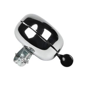 Fietsbel ding-dong - chroom - 6,5 cm - fietsaccessoires