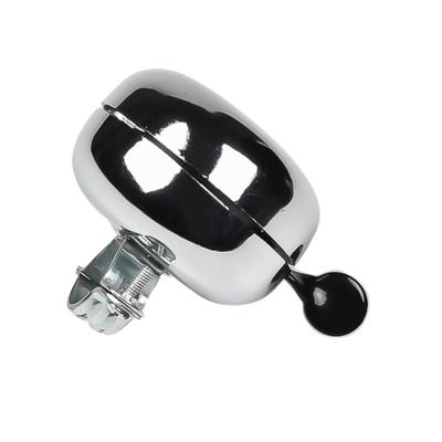 Fietsbel ding-dong - chroom - 6,5 cm - fietsaccessoires