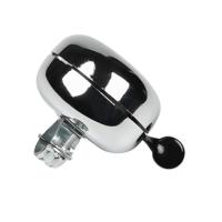 Fietsbel ding-dong - chroom - 6,5 cm - fietsaccessoires