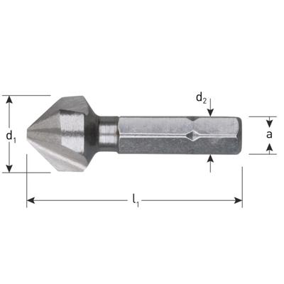 Rotec verzinkfrees HSS-G - verzink-bit - 10,4mm