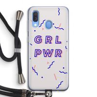 GRL PWR: Samsung Galaxy A40 Transparant Hoesje met koord
