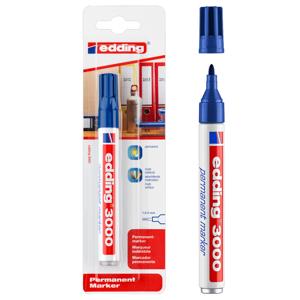 Edding stift 3000 blauw 1,5-3mm ronde punt