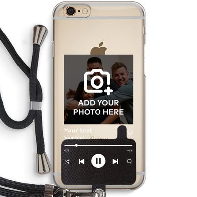 Music Player: iPhone 6 / 6S Transparant Hoesje met koord