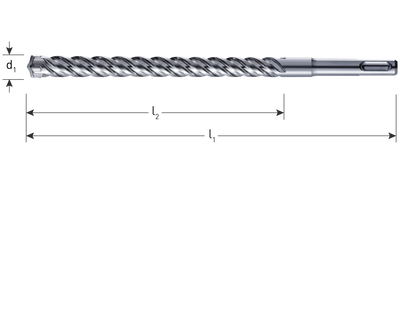 Rotec Hamerboren SDS+ &apos;Zentro&apos; in box à 10 st. 8,0x 200/260 mm - 202.0903B