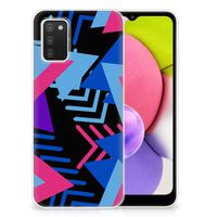 Samsung Galaxy A03S TPU Hoesje Funky Triangle - thumbnail