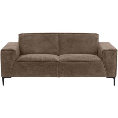 Leen Bakker - Bank Romy 3-zits - Egon - Stof - Taupe - 90x220x78 Cm