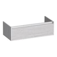 Brauer Hope Wavy - Onderkast - 100 cm - met 1 Softclose Lade Greeploos en 1 Sifon Uitsparing - Forest Seashell