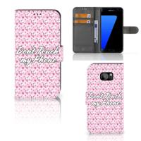 Samsung Galaxy S7 Edge Portemonnee Hoesje Flowers Pink DTMP Samsung Galaxy S7 Edge Portemonnee Hoesje Flowers Pink DTMP