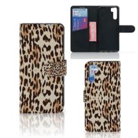 OPPO A91 | Reno3 | Telefoonhoesje | Met pasjeshouder | Leopard