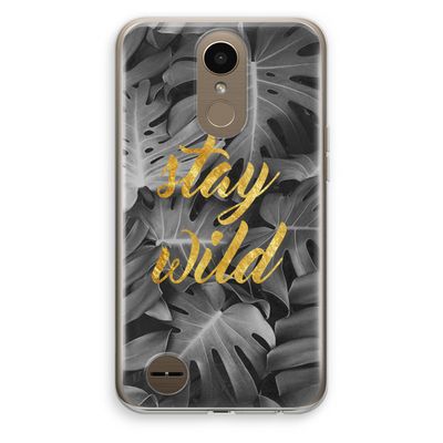 Stay wild: LG K10 (2017) Transparant Hoesje