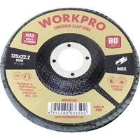 WorkPro WP407557 Lamellenschuurschijf Diameter 125 mm Boordiameter 22.2 mm 10 stuk(s)
