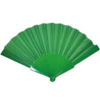 Handwaaier/Spaanse waaier groen polyester