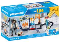 PLAYMOBIL City Life - Onderzoekers met robots constructiespeelgoed 71450