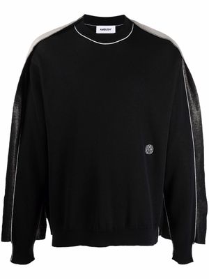 AMBUSH pull en maille fine - Noir