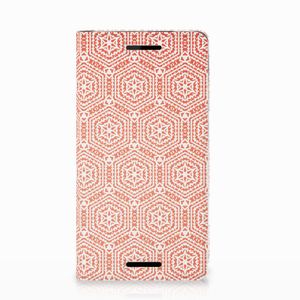 Nokia 2.1 2018 Hoesje met Magneet Pattern Orange