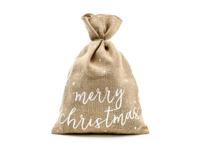 Jute Zak Merry Christmas (30x42cm)