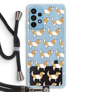 Doggy: Samsung Galaxy A52 Transparant Hoesje met koord