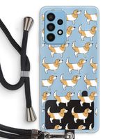 Doggy: Samsung Galaxy A52 Transparant Hoesje met koord