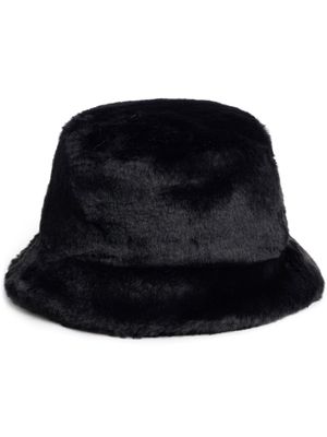 Apparis bob en fourrure artificielle - Noir