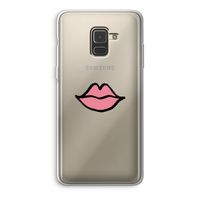 Kusje: Samsung Galaxy A8 (2018) Transparant Hoesje