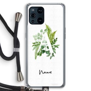 Green Brush: Oppo Find X3 Transparant Hoesje met koord
