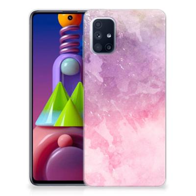 Smartphone hoesje Samsung Galaxy M51 Pink Purple Paint
