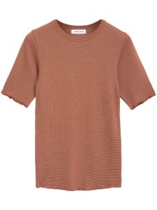 ANINE BING t-shirt Caitlyn en crêpe - Marron