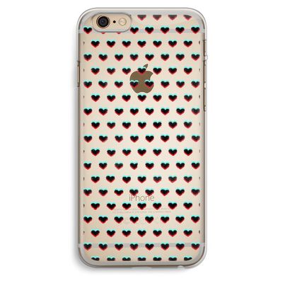 Hartjes: iPhone 6 Plus / 6S Plus Transparant Hoesje