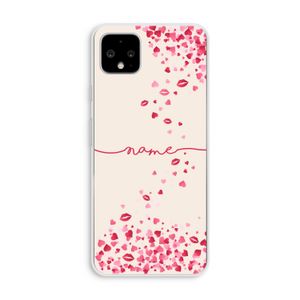 Hartjes en kusjes: Pixel 4 XL Transparant Hoesje