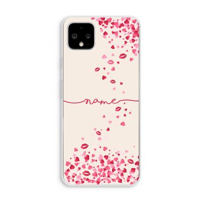 Hartjes en kusjes: Pixel 4 XL Transparant Hoesje