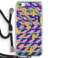 Skew Blush 1: iPhone 5 / 5S / SE Transparant Hoesje met koord