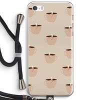 Morning coffee: iPhone 5 / 5S / SE Transparant Hoesje met koord