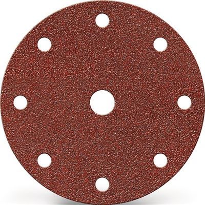 Promat/Tecwerk Schuurpad met klitbevestiging | GLS 1 150 mm korreling 100 | voor hout / metaal korund | Gatenaantal 8 + 1 - 4000842194