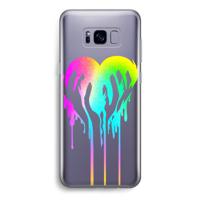 Hold My Heart: Samsung Galaxy S8 Transparant Hoesje