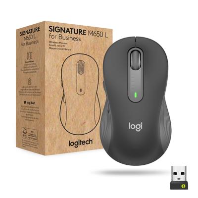 Bluetooth muis Logitech M650 L Grafiet Staal 4000 dpi