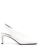 Jil Sander escarpins en cuir 75 mm - Blanc - thumbnail