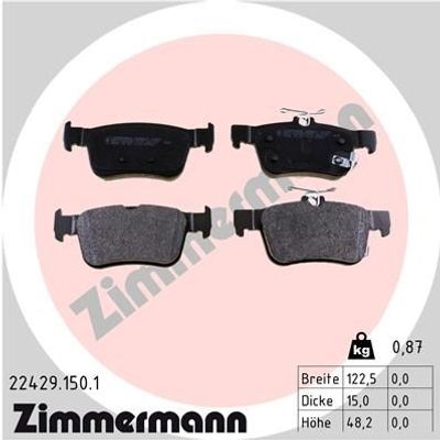 Remblokkenset, schijfrem 224291501