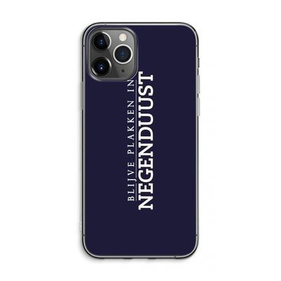 Blijve plakken in Negenduust: iPhone 11 Pro Max Transparant Hoesje