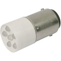 CML 1864035W3 LED-signaallamp Koud-wit BA15d 24 V/DC, 24 V/AC 2400 mcd